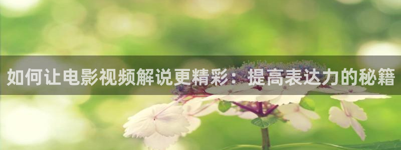 久久久久免费精品电影：如何让电影视频解说更精彩：提高表达力的秘籍