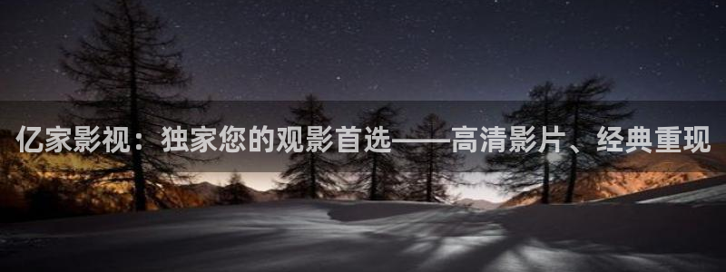 久久久亚洲午夜电影：亿家影视：独家您的观影首选——高清影片、经典重现