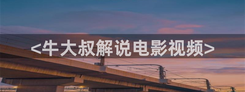 w w w久久久：<牛大叔解说电影视频>